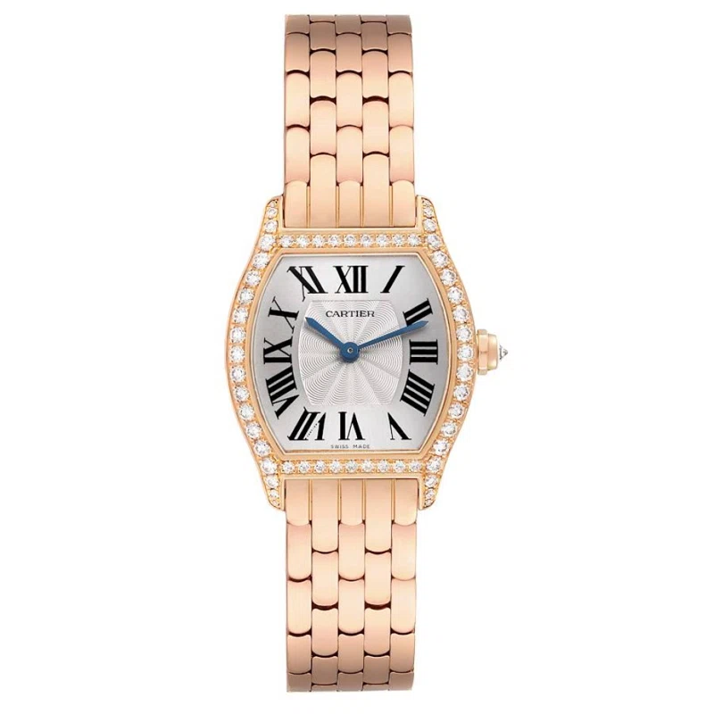 Tortue (المرجع WA501010). ساعة يد من الذهب الوردي بقطر 30mm، مرصّعة بالألماس، بحركة ميكانيكية ذات تعبئة يدوية. 2016