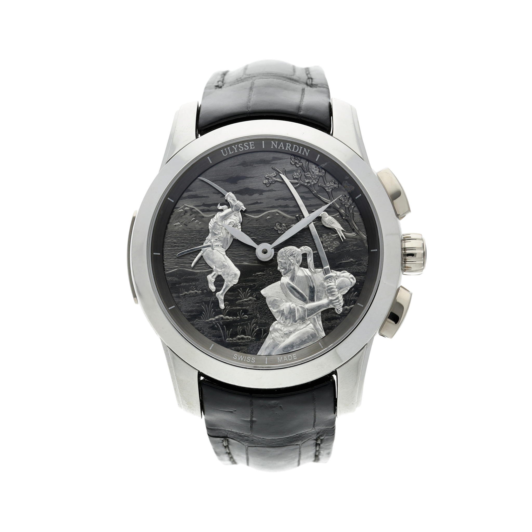 Hourstriker Limited Edition (Reference 6109-130/SAMOURAI). A 42mm platinum automatic wristwatch. 2015 — view 1
