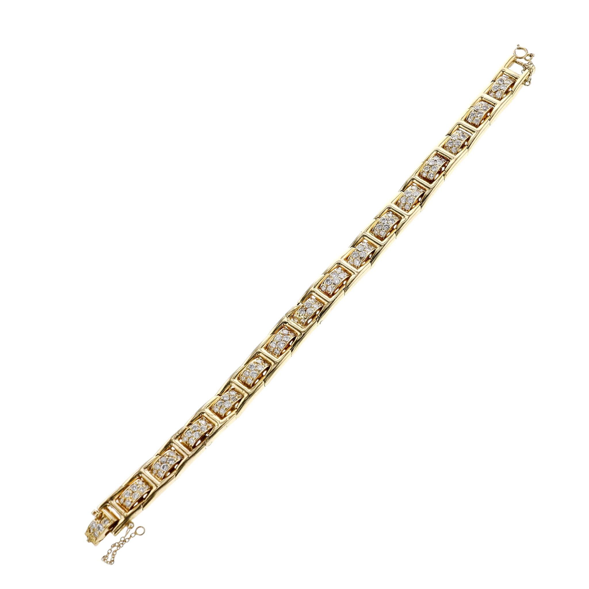 Gold and Diamond Bracelet — view 1