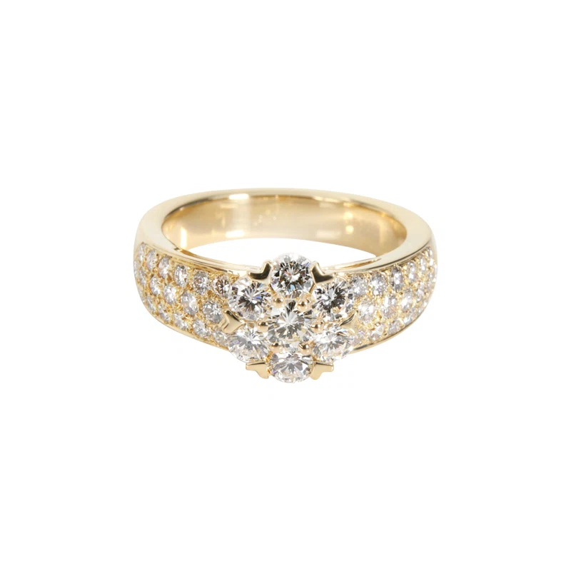 Gold and Diamond Fleurette Ring