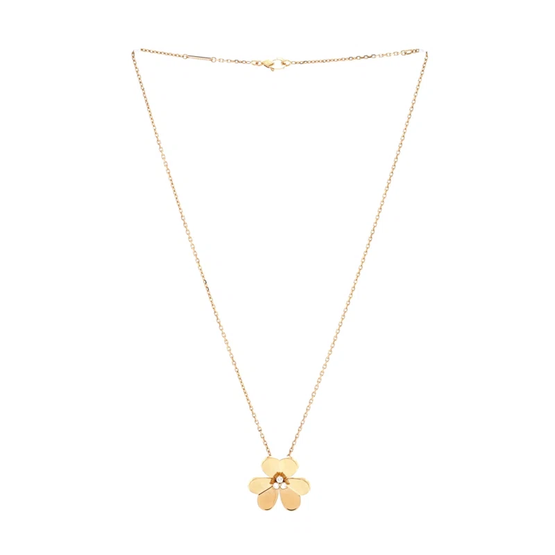 Gold and Diamond Frivole Large Pendant Necklace