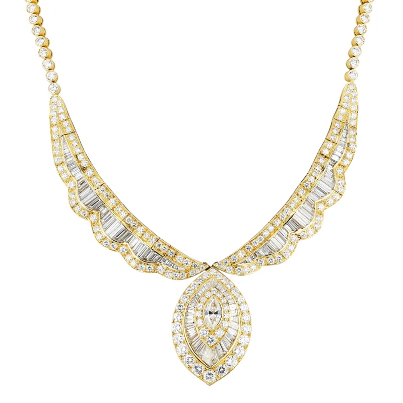 Gold and Diamond Necklace