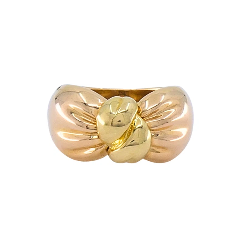 Gold and Rose Gold Knot Ring 
