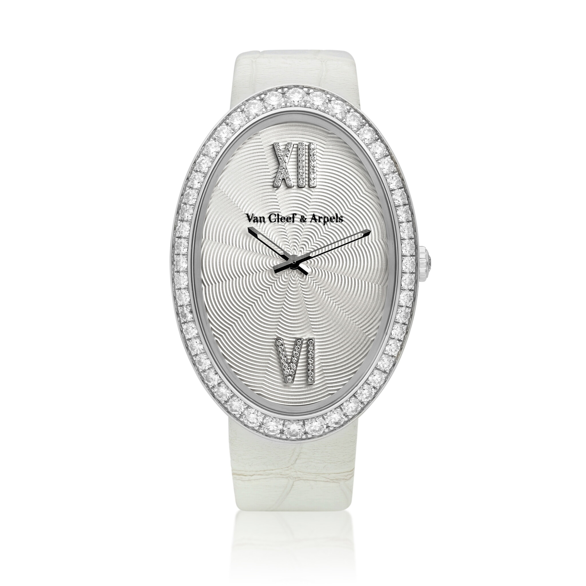 Timeless XL (Reference HH39031) A 50mm white gold diamond-set quartz wristwatch. 2010 — view 1