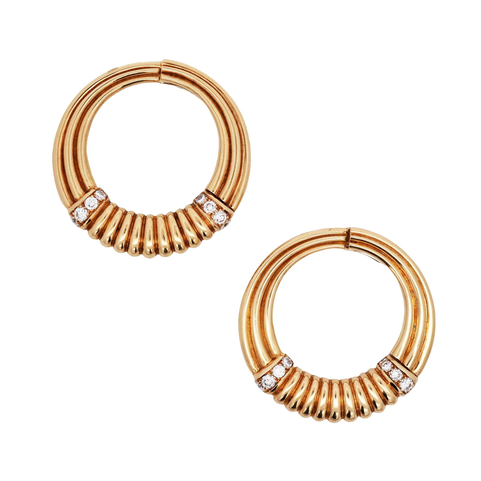 Vintage Gold and Diamond Brooches — view 1
