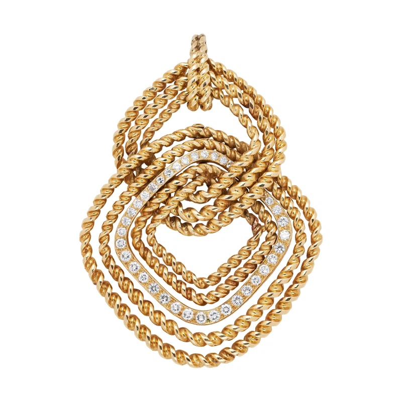 Vintage Gold and Diamond Pendant