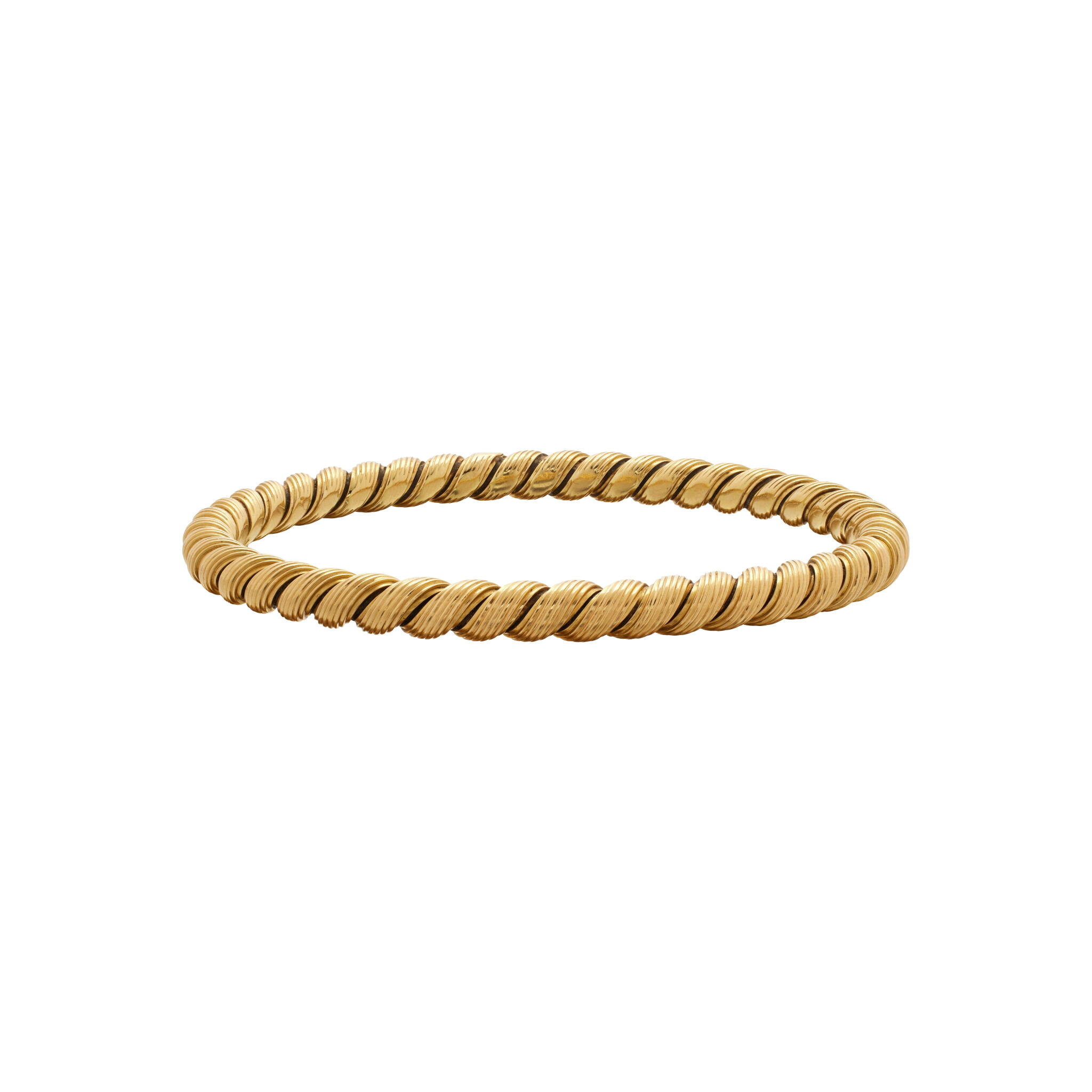Vintage Gold Bangle Bracelet — view 1