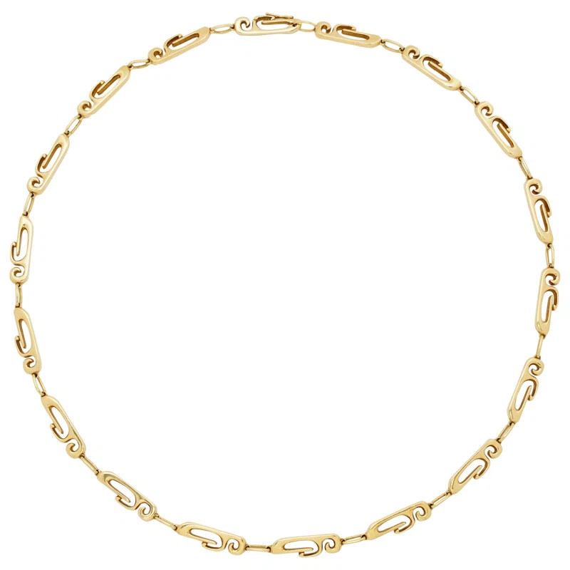 Vintage Gold Link Necklace