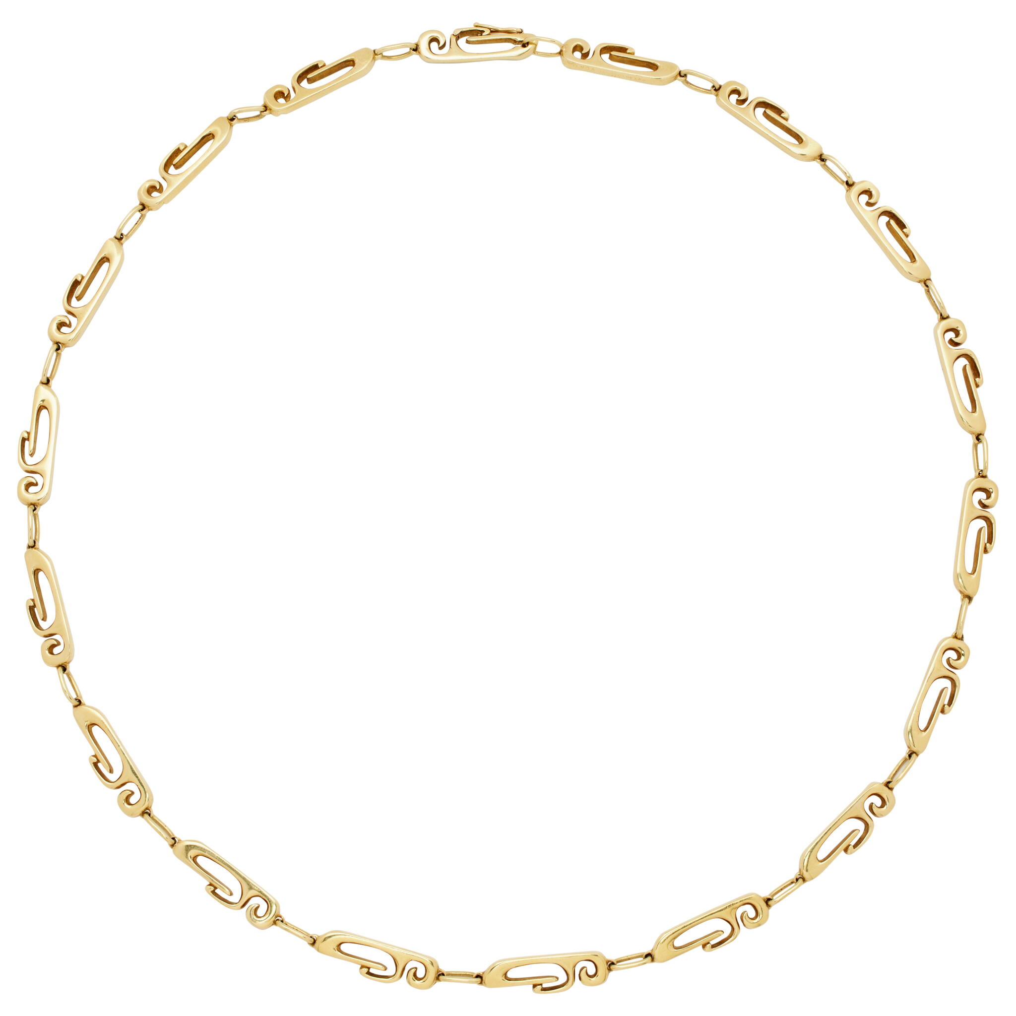 Vintage Gold Link Necklace — view 1