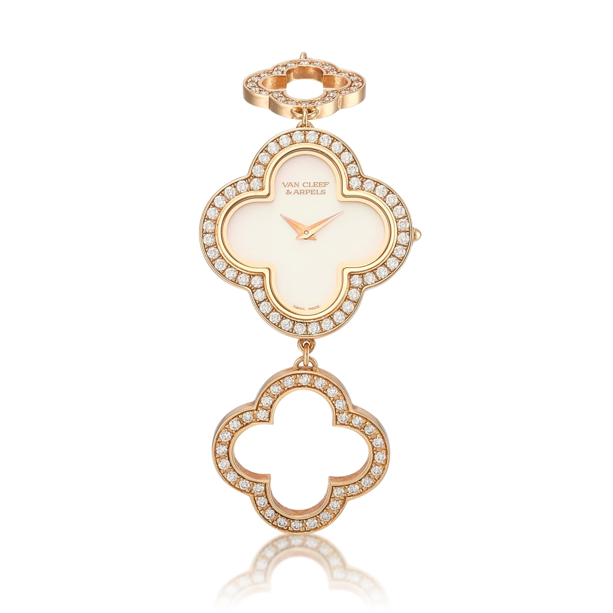 Van Cleef & Arpels. A 26.5mm rose gold diamond-set quartz wristwatch. 2020 — view 1