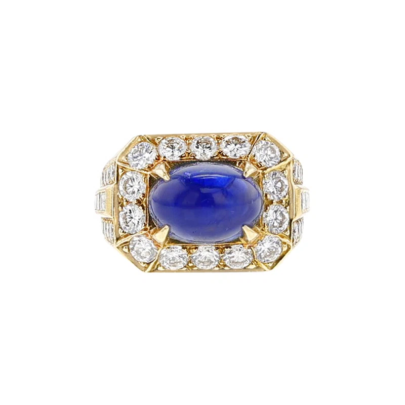 Gold, Sapphire and Diamond Ring