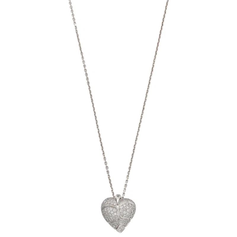 White Gold and Diamond Pendent Necklace