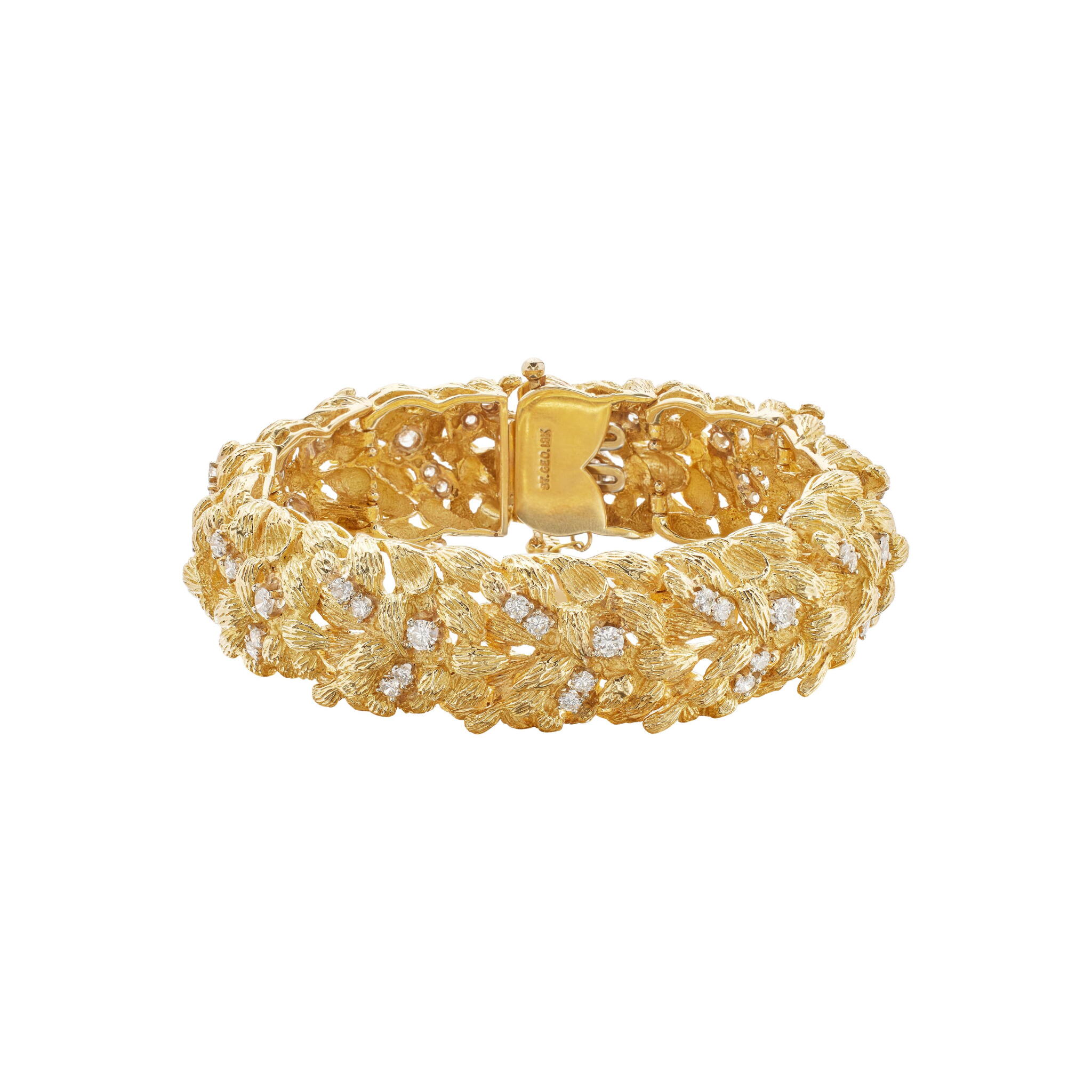 Vintage Gold and Diamond Bracelet — view 1