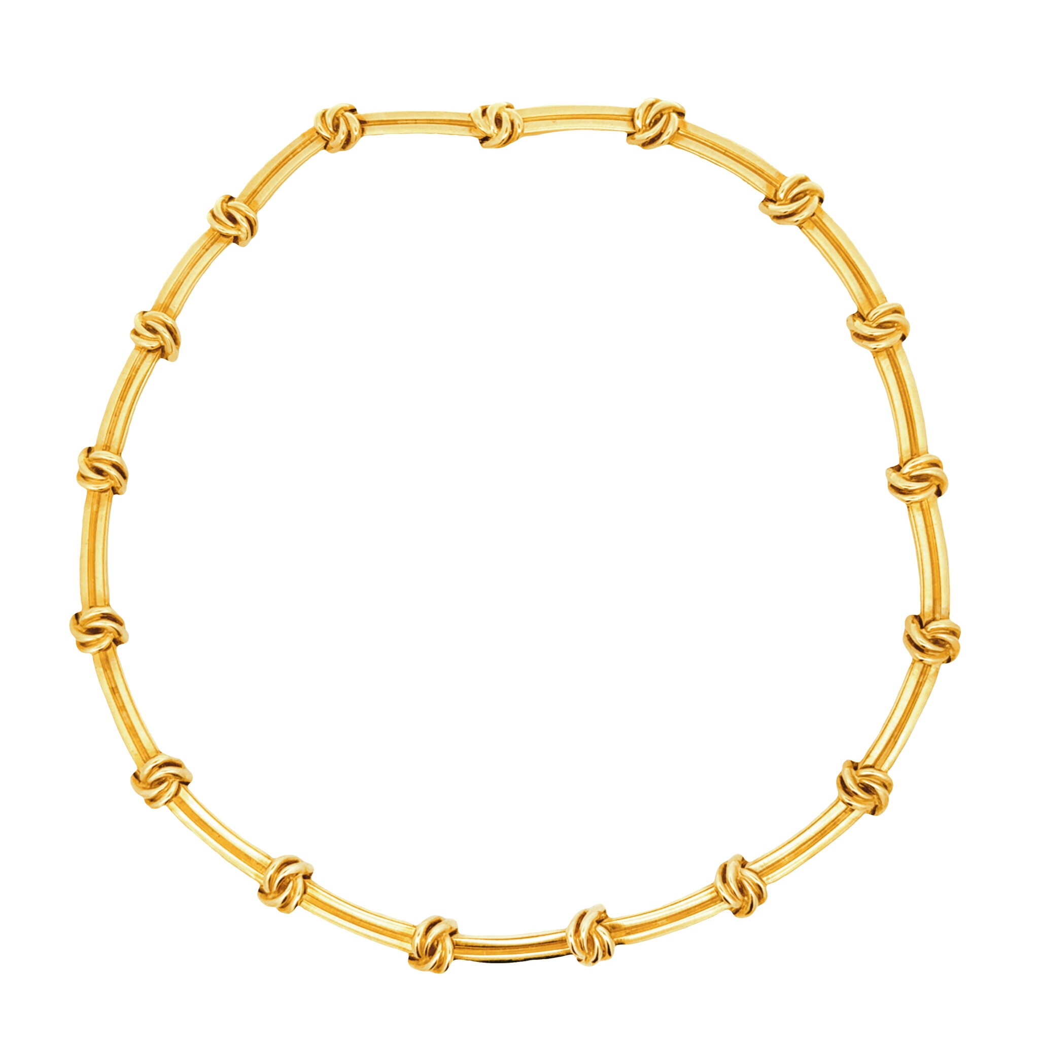 Vintage Gold Atlas Link Necklace — view 1
