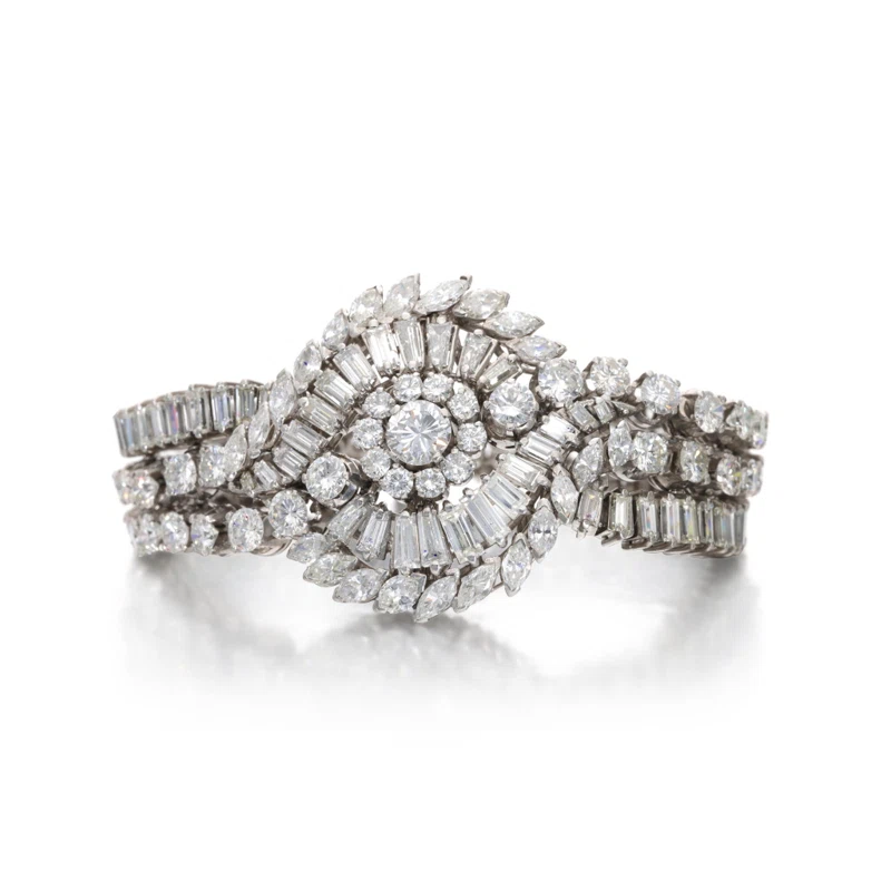 Vintage Platinum and Diamond Bracelet