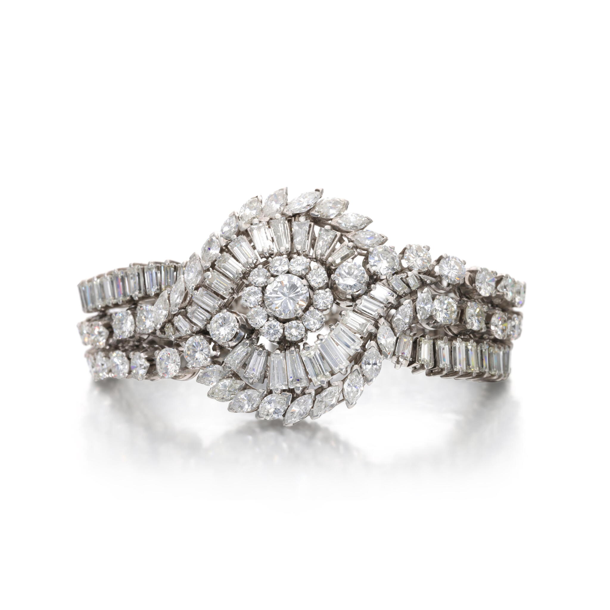 Vintage Platinum and Diamond Bracelet — view 1