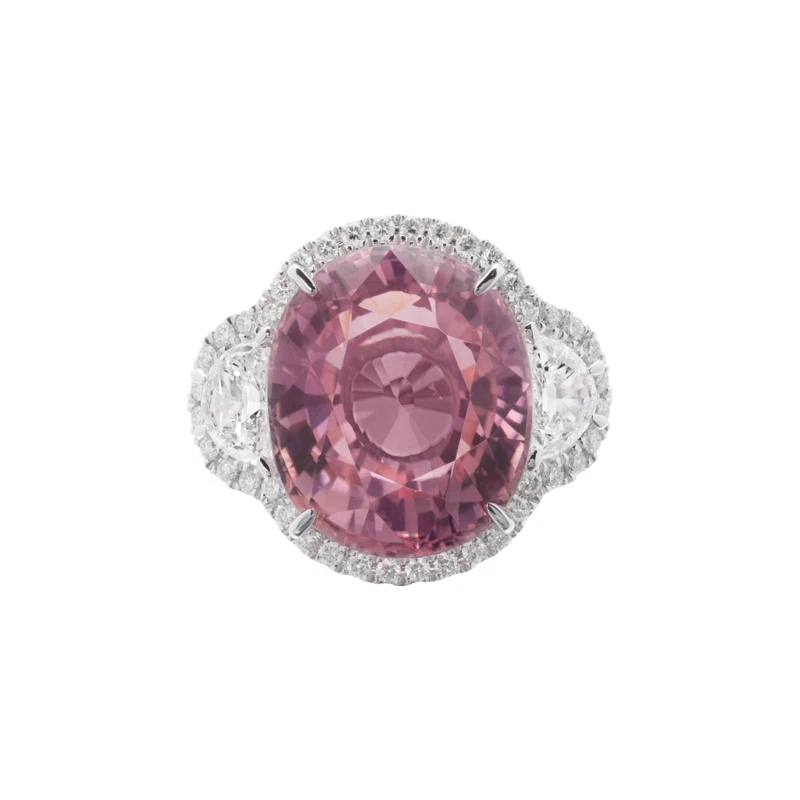 White Gold, 10.30ct Tourmaline and Diamond Ring