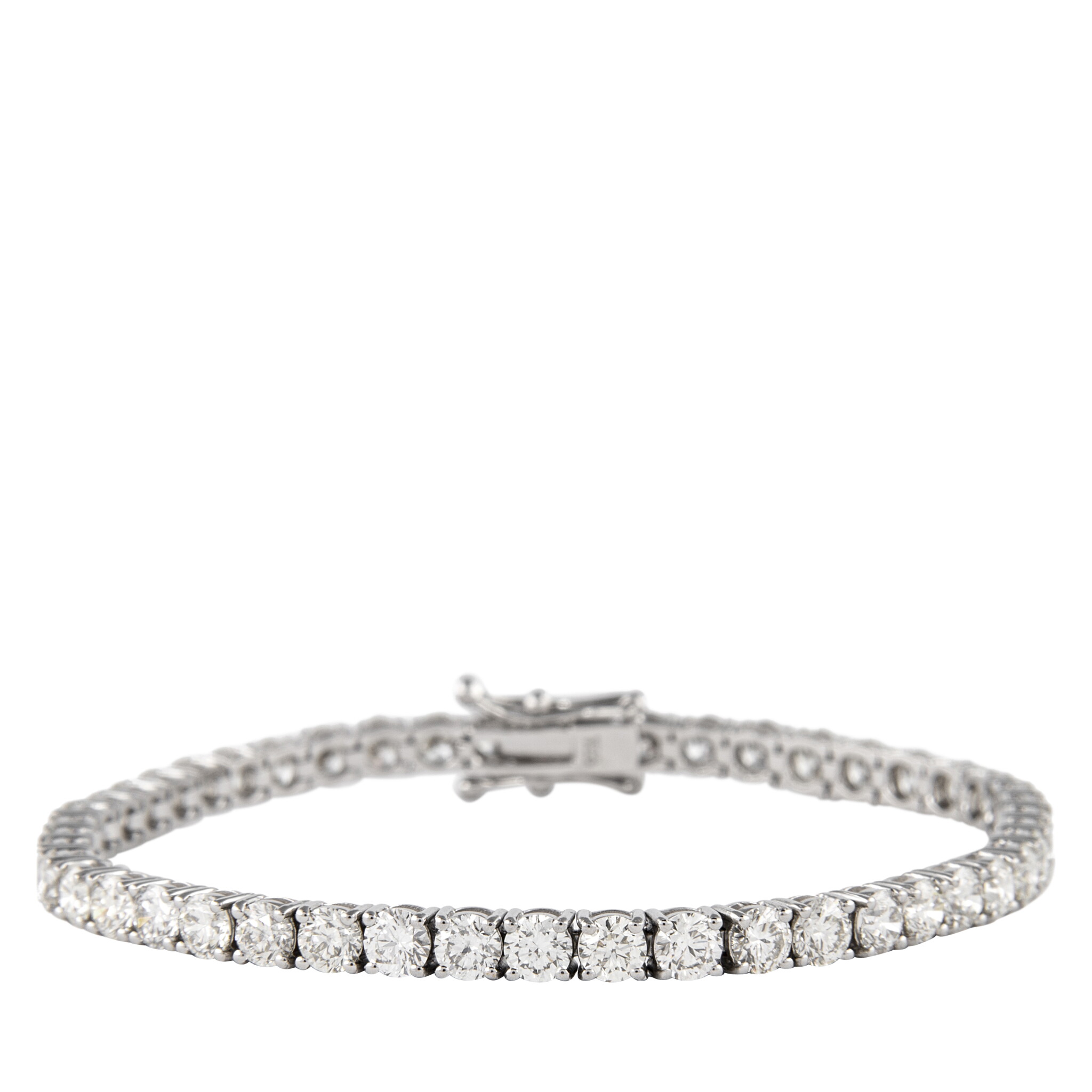 White Gold and 10.25ctw Diamond Tennis Bracelet — view 1