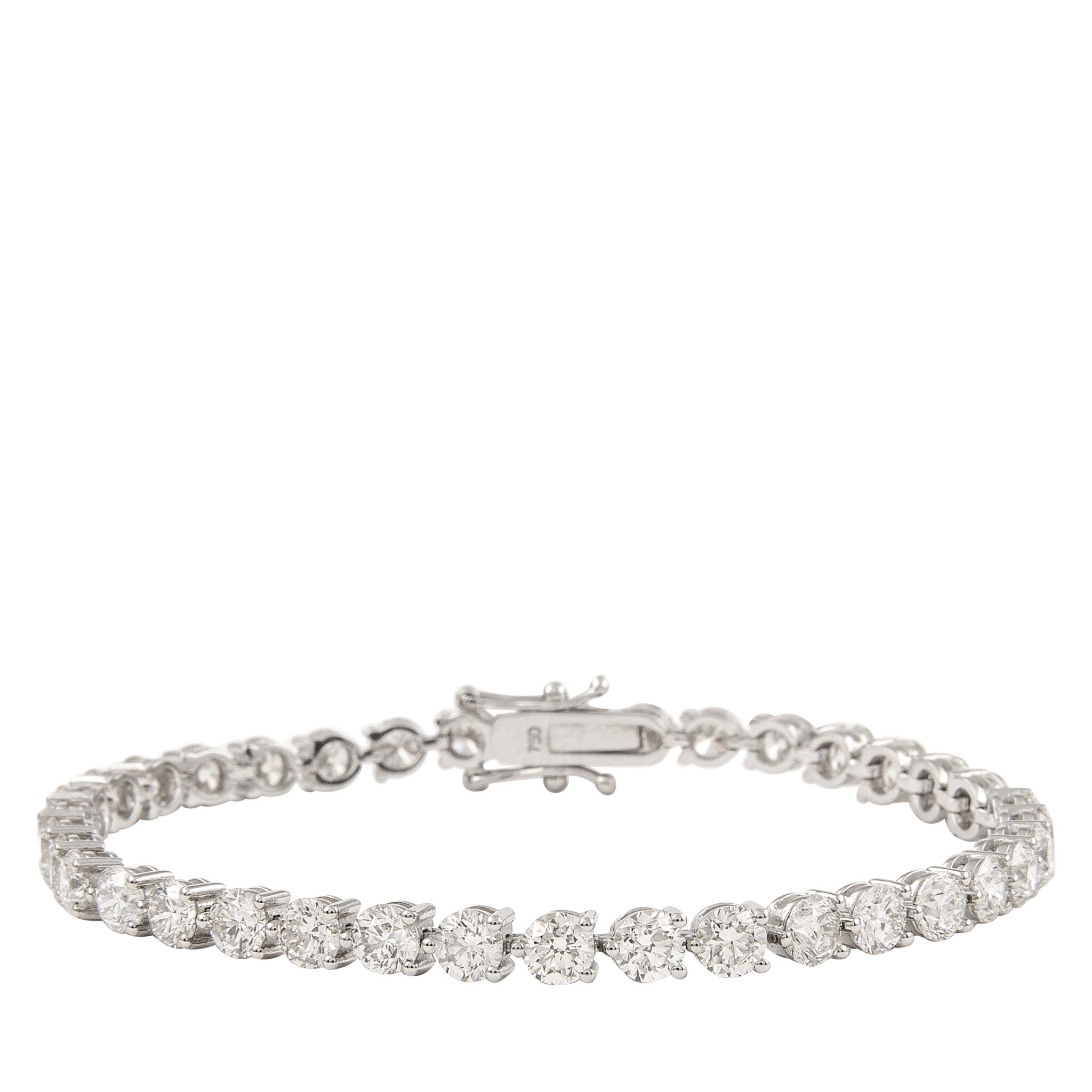 White Gold and 10.85ctw Diamond Tennis Bracelet — view 1