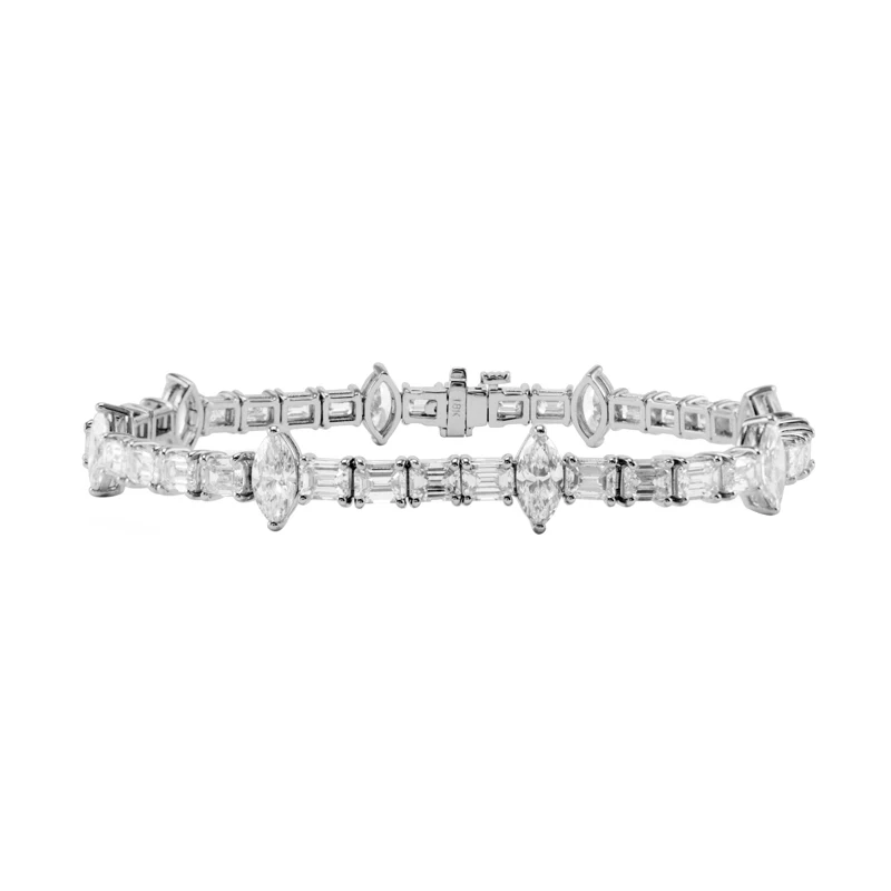White Gold and 12.75ctw Diamond Bracelet