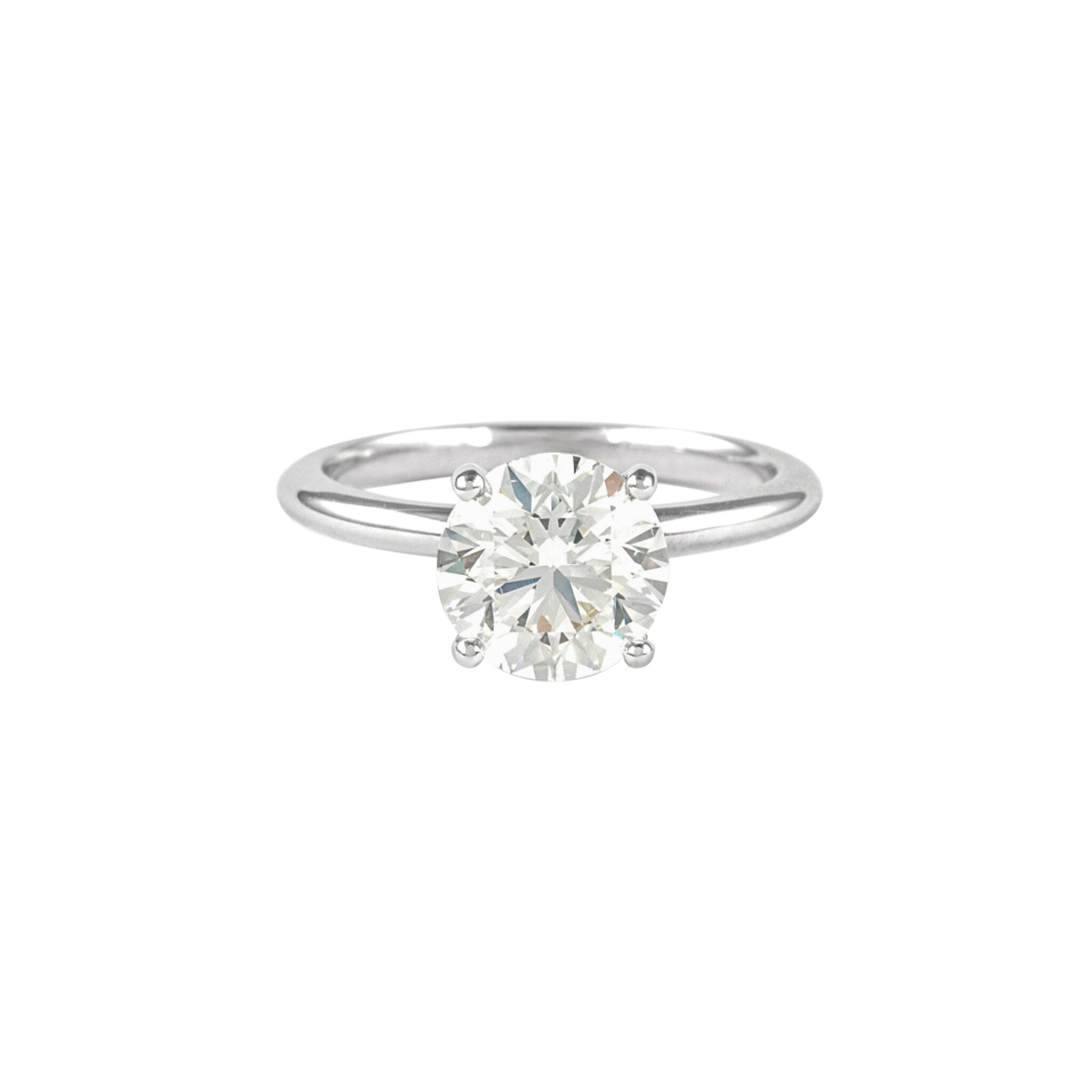 White Gold and 2.00ct Diamond Solitaire Ring — view 1