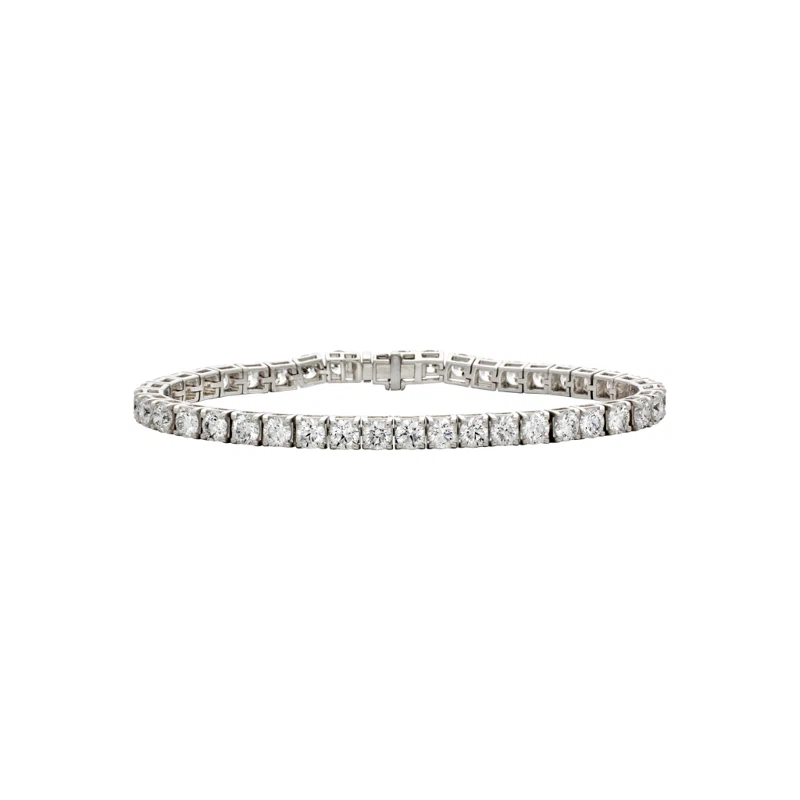 White Gold and 7.00ctw Round Brilliant Cut Diamond Tennis bracelet