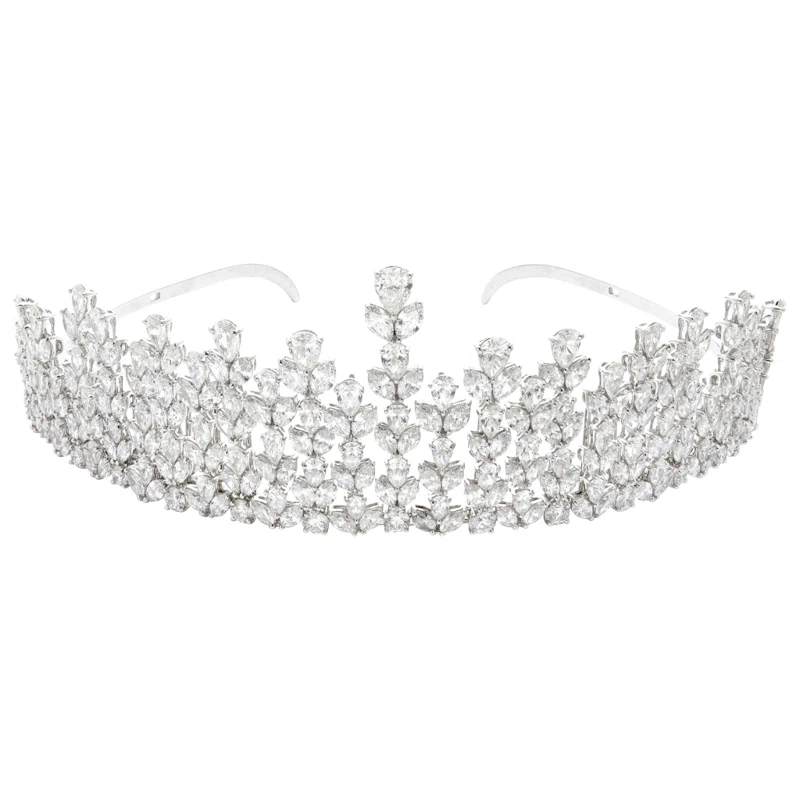 White Gold and 81.85ctw Diamond Convertible Necklace and Tiara