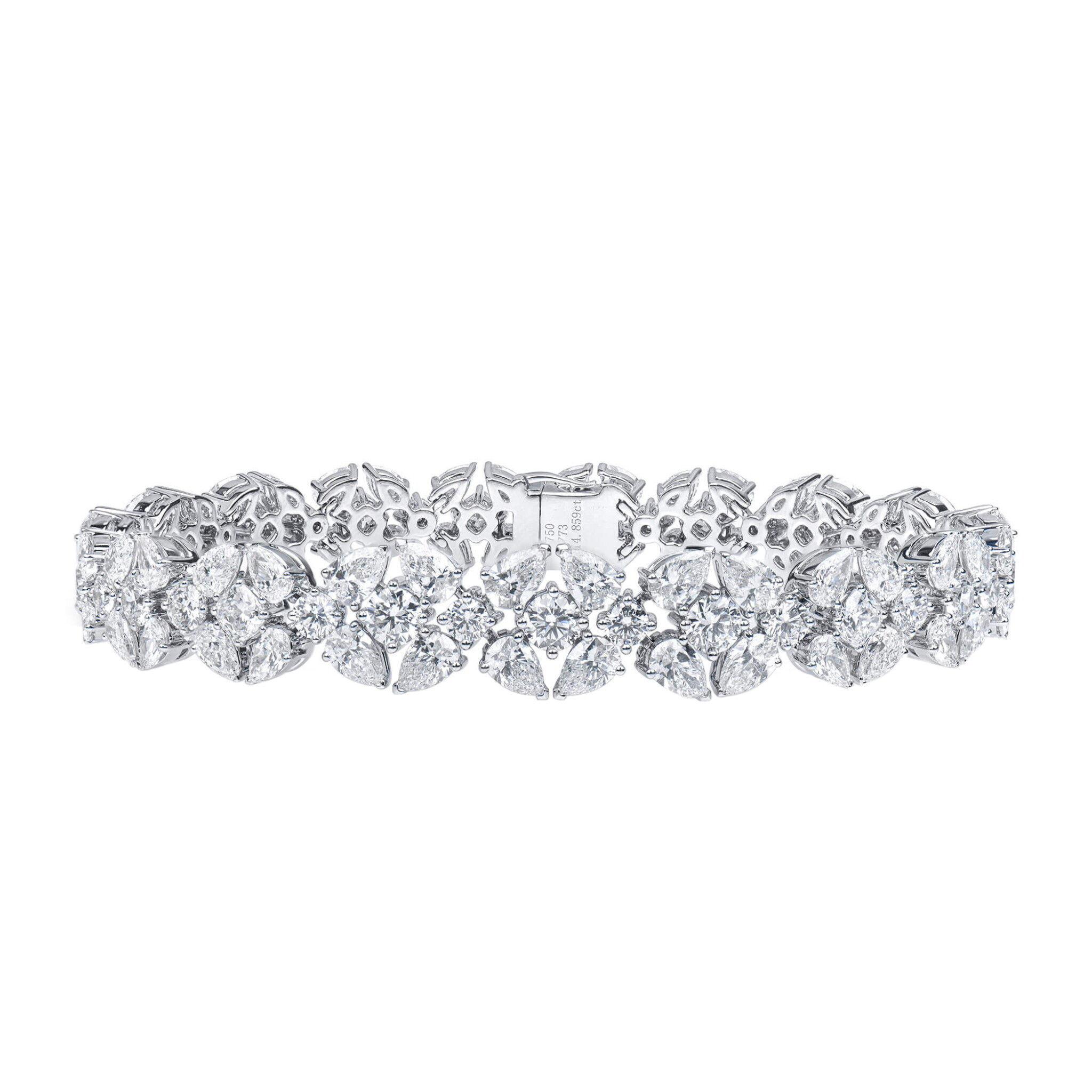 White Gold and Diamond Bracelet — view 1