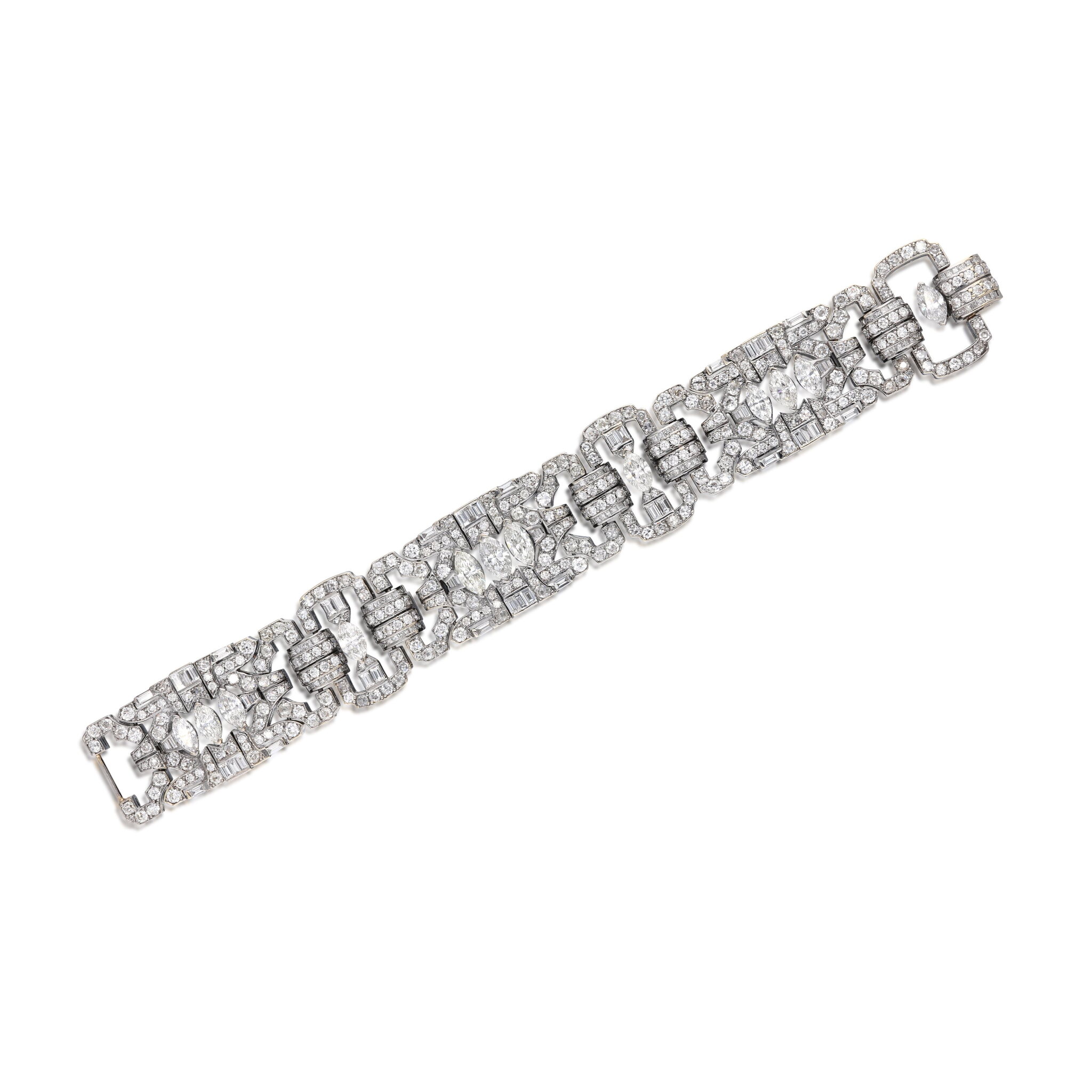 White Gold and Diamond Bracelet — view 1