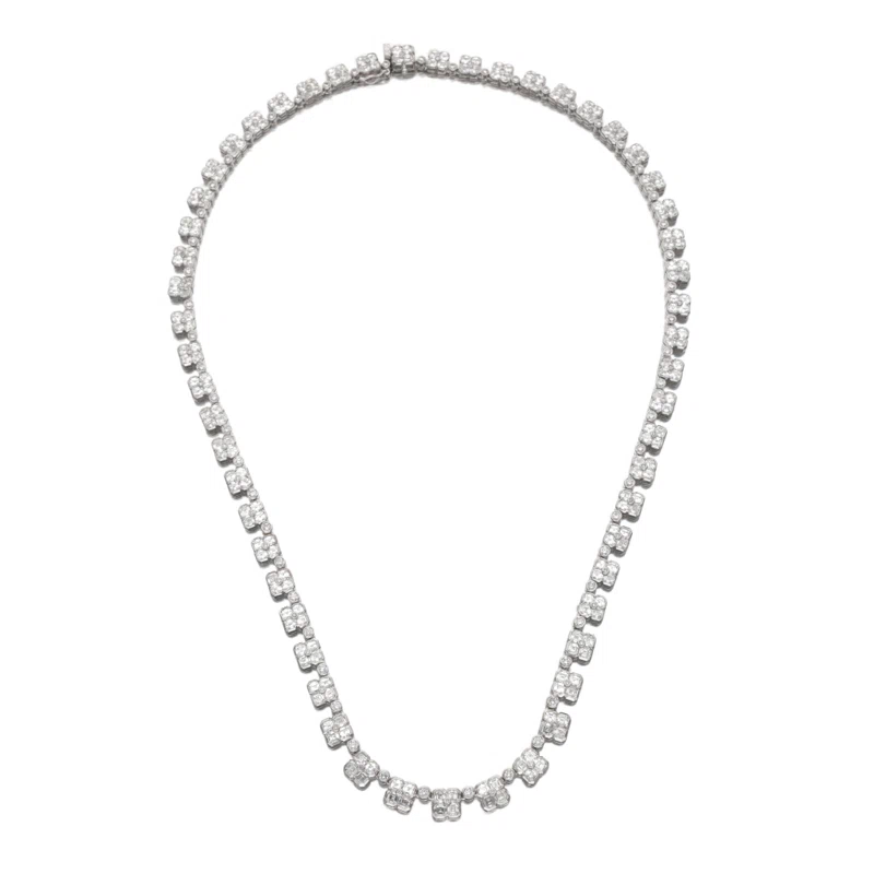 White Gold and Diamond Necklace