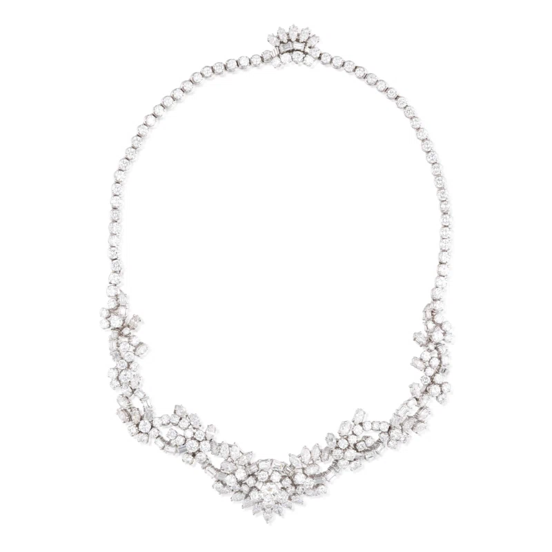 White Gold and Diamond Necklace