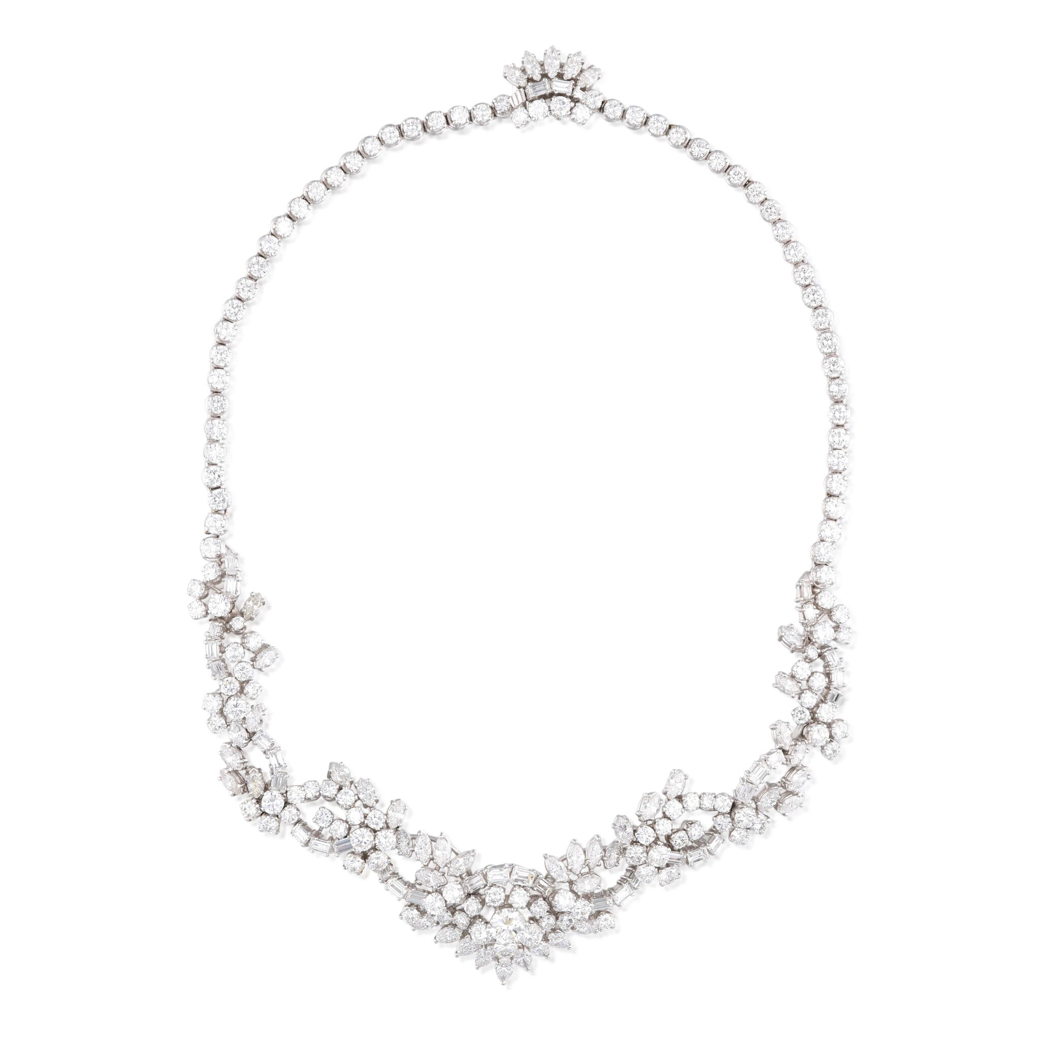 White Gold and Diamond Necklace — view 1