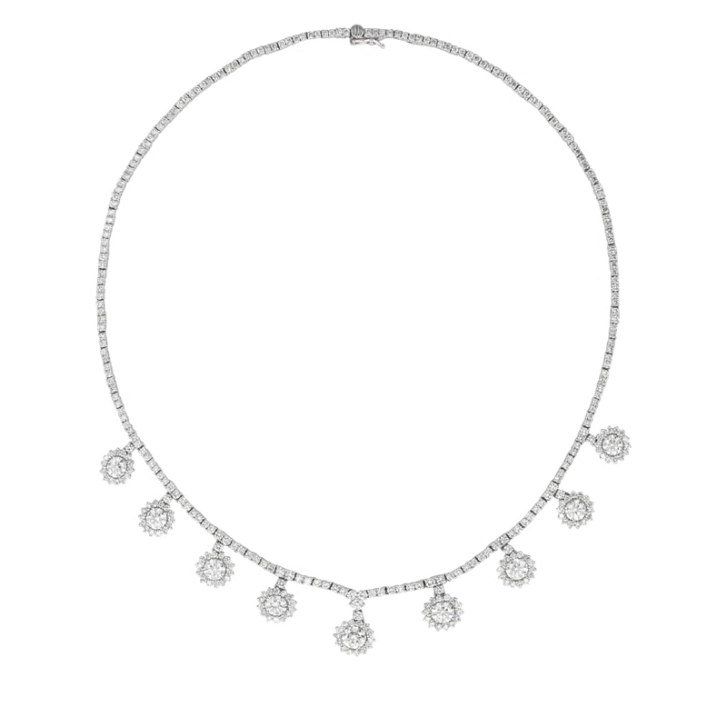 White Gold and Diamond Necklace