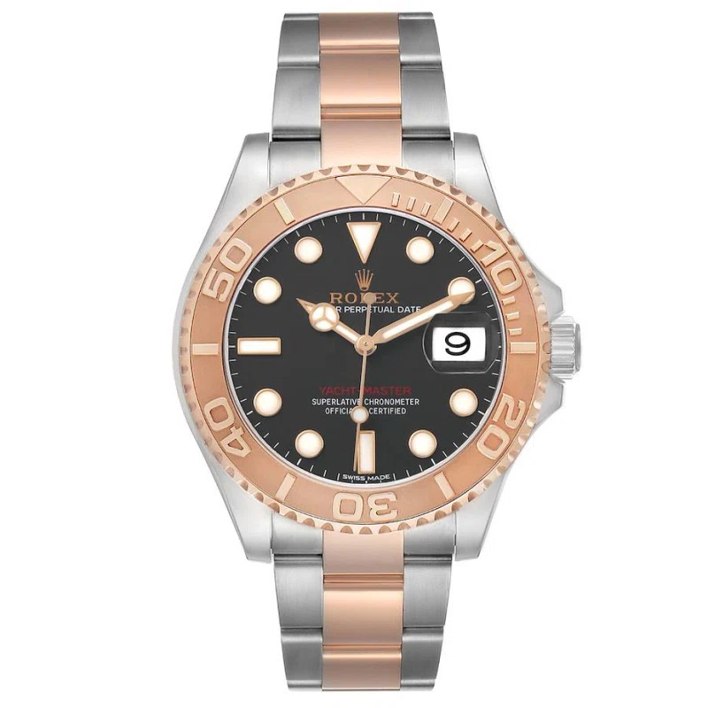 Yacht-Master (Reference 116621). A 40mm rose gold stainless steel automatic wristwatch with date. 2018