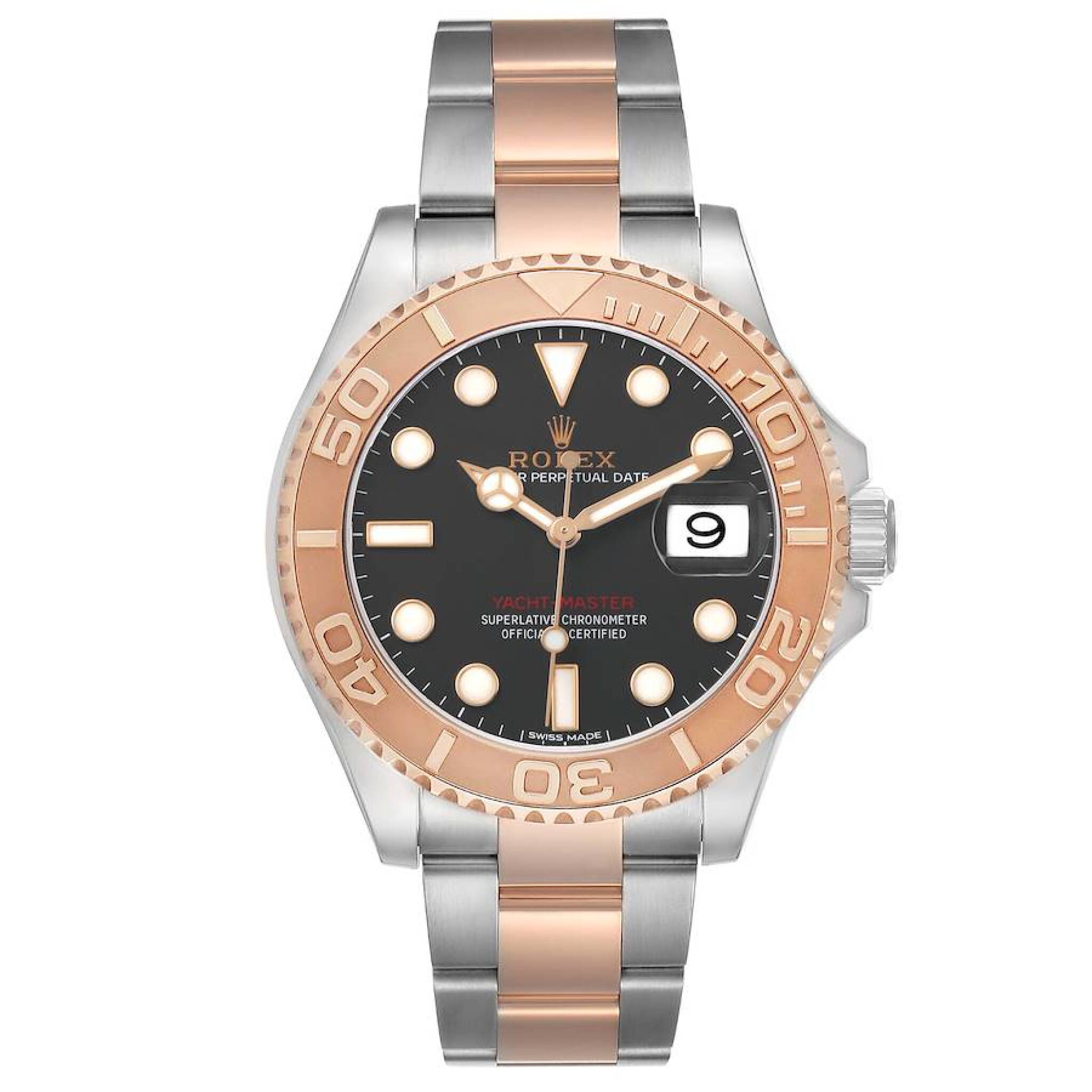 Yacht-Master (Reference 116621). A 40mm rose gold stainless steel automatic wristwatch with date. 2018 — view 1