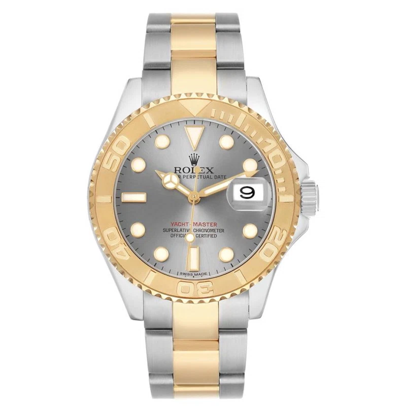 Yacht-Master (Reference 16623). A 40mm yellow gold stainless steel automatic wristwatch with date.