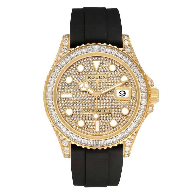 Yacht-Master (Reference 226668TBR). A 42mm yellow gold diamond-set automatic wristwatch. 2024
