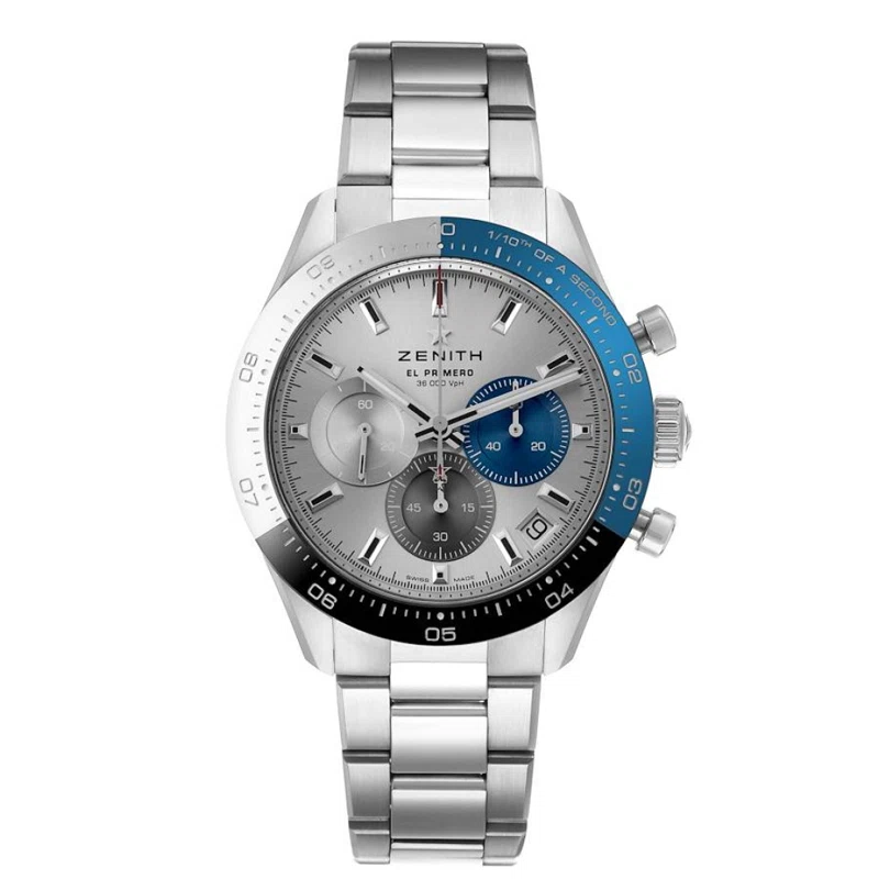 Zenith Chronomaster Sport (المرجع 03.3103.3600/69.M3100). ساعة يد من الفولاذ المقاوم للصدأ بقطر 41mm، بحركة أوتوماتيكية، مع التاريخ وكرونوغراف. 2022